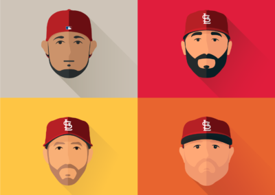 Cardinals Player Illustrations